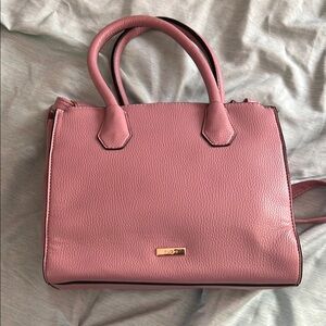 Elegant Pink Leather Handbag